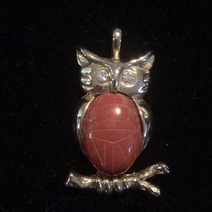 Owl  scarab pendant